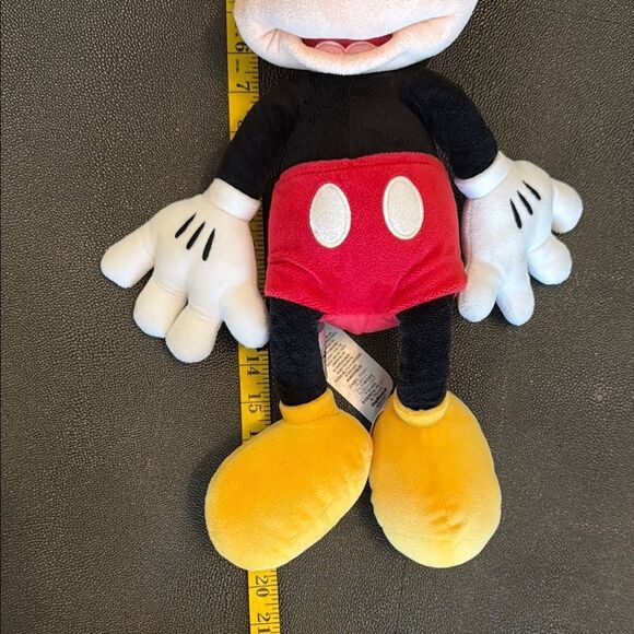 Disney Mickey Mouse Stuffed Animal Black and Red - Picture 7 of 8